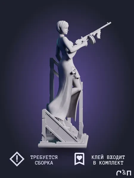 Ада Вонг Ada Wong из игры Resident Evil под покрас 30 см Ада Вонг Ada Wong из игры Resident Evil под покрас 30 см