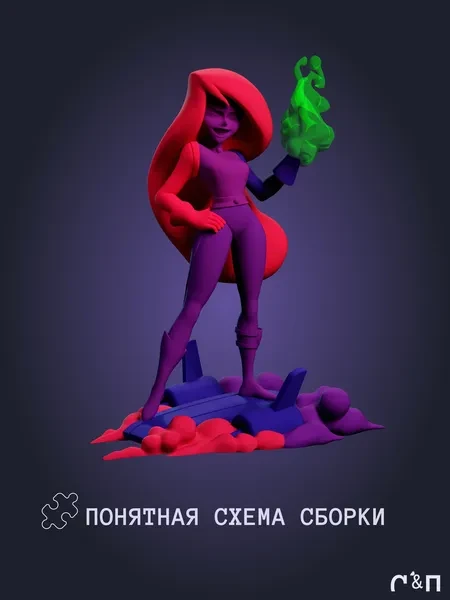 Шиго Shego из мультика Ким Пять-с-Плюсом Kim Possible под покрас 20 см Шиго Shego из мультика Ким Пять-с-Плюсом Kim Possible под покрас 20 см