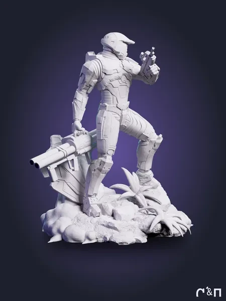Мастер Чиф Master Chief из игры Halo под покрас 25 см Мастер Чиф Master Chief из игры Halo под покрас 25 см