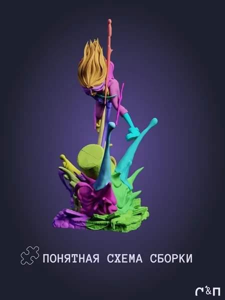 Пауэр Power из аниме Chainsaw man Человек-бензопила под покрас 28.6 см Пауэр Power из аниме Chainsaw man Человек-бензопила под покрас 28.6 см