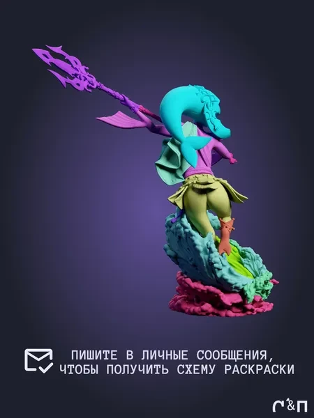 Мифа Mipha из игры Zelda BOTW The Legend of Zelda: Breath of the Wild под покрас 25 см Мифа Mipha из игры Zelda BOTW The Legend of Zelda: Breath of the Wild под покрас 25 см