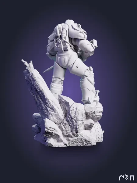 Т-60 Силовая броня T-60 Power Armour из игры Fallout 4 под покрас 25 см Т-60 Силовая броня T-60 Power Armour из игры Fallout 4 под покрас 25 см