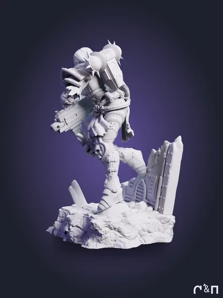 Вархаммер Вайфу Сестра Битвы из игры Warhammer 40,000 под покрас 20.9 см Вархаммер Вайфу Сестра Битвы из игры Warhammer 40,000 под покрас 20.9 см