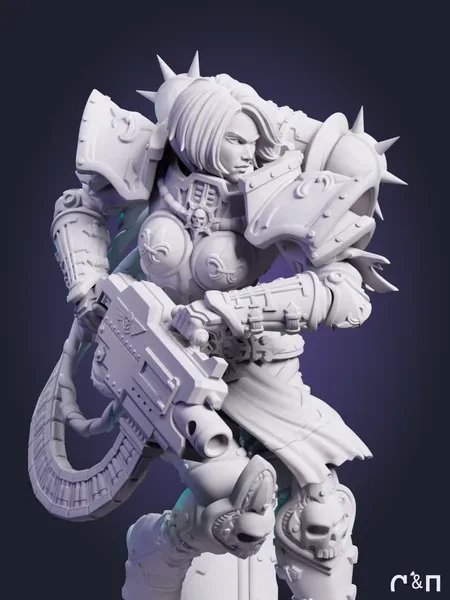 Вархаммер Вайфу Сестра Битвы из игры Warhammer 40,000 под покрас 20.9 см Вархаммер Вайфу Сестра Битвы из игры Warhammer 40,000 под покрас 20.9 см