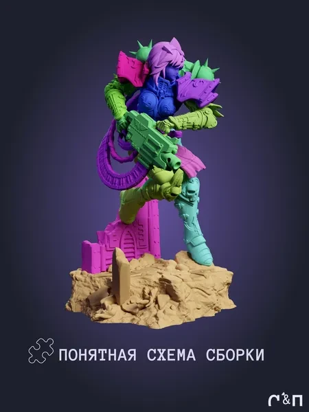 Вархаммер Вайфу Сестра Битвы из игры Warhammer 40,000 под покрас 20.9 см Вархаммер Вайфу Сестра Битвы из игры Warhammer 40,000 под покрас 20.9 см