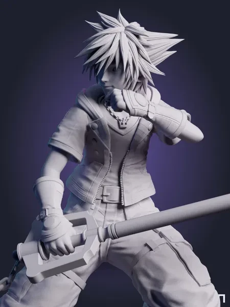 Сора Sora из игры Kingdom Hearts Королевство сердец под покрас 25 см Сора Sora из игры Kingdom Hearts Королевство сердец под покрас 25 см