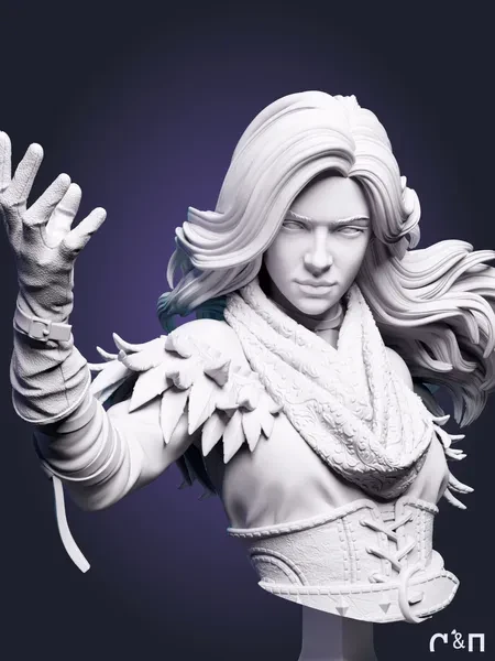 бюст Йеннифер Yennefer из игры Witcher Ведьмак под покрас бюст Йеннифер Yennefer из игры Witcher Ведьмак под покрас