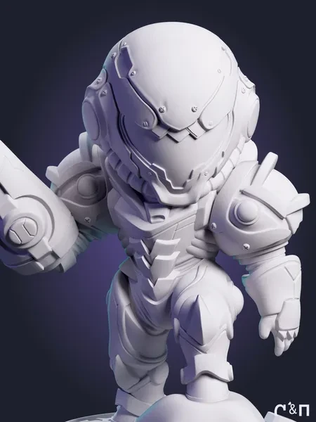 Сэмус Аран Samus Aran из игры Metroid под покрас 5.9 см Сэмус Аран Samus Aran из игры Metroid под покрас 5.9 см