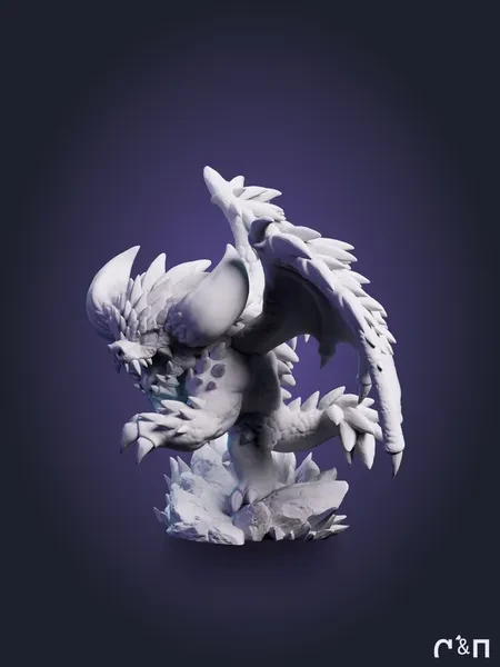 Нергигант Chibi Nergigante из игры Monster Hunter World под покрас 8 см Нергигант Chibi Nergigante из игры Monster Hunter World под покрас 8 см