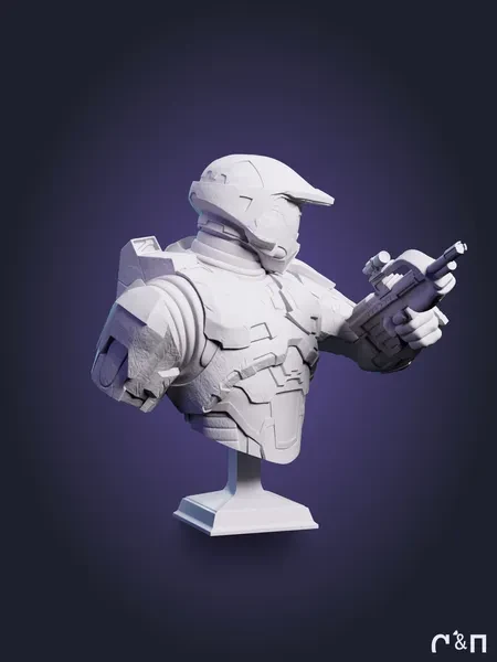 бюст Мастер Чиф Master Chief из игры Halo под покрас 8.7 см бюст Мастер Чиф Master Chief из игры Halo под покрас 8.7 см