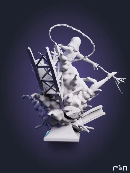 Гвен Стейси Spider-Gwen из мультика Человек-паук: Паутина вселенных Spider-Man: Across the Spider-Verse под покрас 19.2 см для сборки Гвен Стейси Spider-Gwen из мультика Человек-паук: Паутина вселенных Spider-Man: Across the Spider-Verse под покрас 19.2 см для сборки