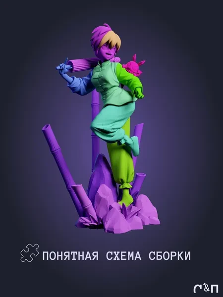 Ранма 1/2 Ranma из аниме под покрас 20 см Ранма 1/2 Ranma из аниме под покрас 20 см
