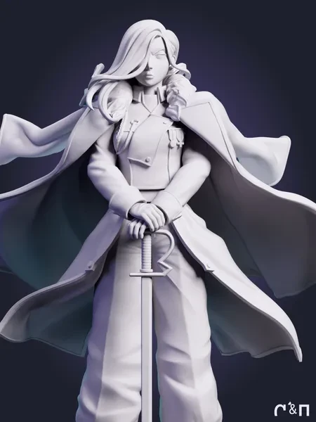 Оливия Армстронг Olivier из аниме Стальной алхимик: Братство Fullmetal Alchemist: Brotherhood под покрас 20 см Оливия Армстронг Olivier из аниме Стальной алхимик: Братство Fullmetal Alchemist: Brotherhood под покрас 20 см