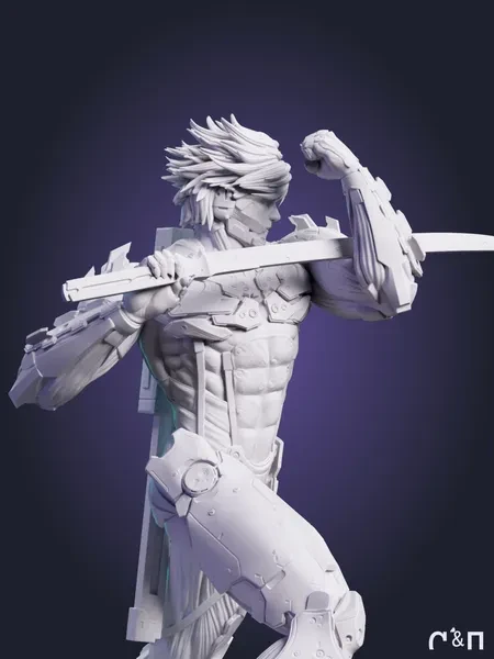 Райден Raiden из игры Metal Gear Rising: Revengeance под покрас 19.4 см Райден Raiden из игры Metal Gear Rising: Revengeance под покрас 19.4 см