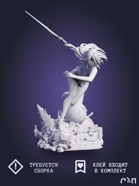 2B из игры NieR:Automata под покрас 25 см 2B из игры NieR:Automata под покрас 25 см