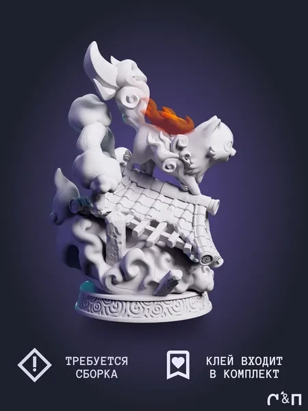 Аматерасу Amaterasu от NomNom Studio под покрас 12,3 см Аматерасу Amaterasu от NomNom Studio под покрас 12,3 см