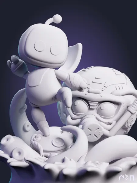 чибик Астро Бот Chibi ASTRO BOT под покрас 8.8 см чибик Астро Бот Chibi ASTRO BOT под покрас 8.8 см