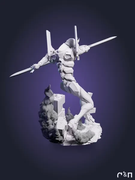Евангелион-02 Eva-02 из аниме Евангелион Neon Genesis Evangelion под покрас 17.9 см Евангелион-02 Eva-02 из аниме Евангелион Neon Genesis Evangelion под покрас 17.9 см