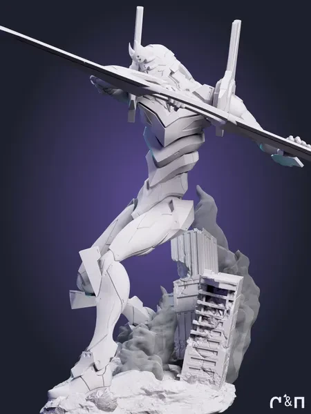 Евангелион-02 Eva-02 из аниме Евангелион Neon Genesis Evangelion под покрас 17.9 см Евангелион-02 Eva-02 из аниме Евангелион Neon Genesis Evangelion под покрас 17.9 см
