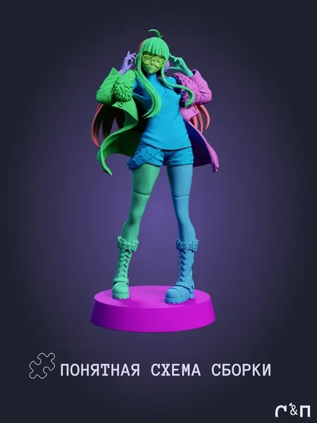 Футаба Сакура Futaba Sakura из игры Persona 5 Persona 5 под покрас 20 см Футаба Сакура Futaba Sakura из игры Persona 5 Persona 5 под покрас 20 см