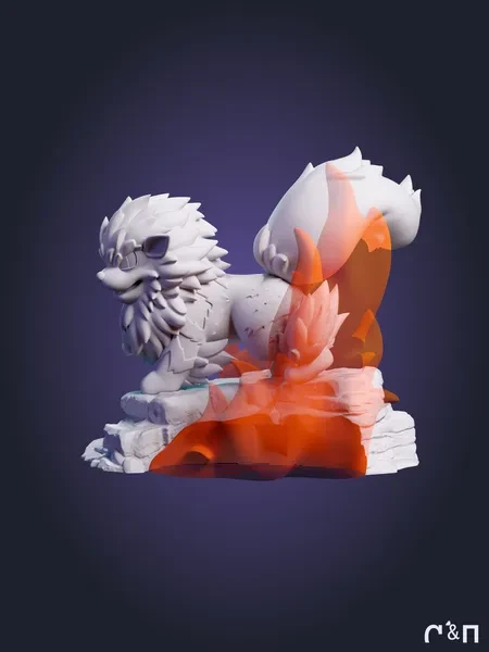 Покемон Арканайн Arcanine из аниме Pokemon под покрас 7,5 см Покемон Арканайн Arcanine из аниме Pokemon под покрас 7,5 см