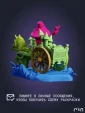 чибик Гэндальф Chibi Gandalf из фильма Властелин колец The Lord of the Rings под покрас 7.8 см