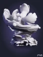 чибик Лугия Chibi Lugia из игры Покемон Pok mon под покрас 7.3 см
