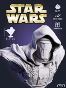 бюст Дарт Реван Darth Revan из фильма Звёздные Войны Star Wars под покрас 6,7 см