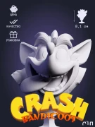 бюст Крэш Бандикут из игры Crash Bandicoot под покрас 8.1 см бюст Крэш Бандикут из игры Crash Bandicoot под покрас 8.1 см