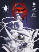Гвен Стейси Spider-Gwen из мультика Человек-паук: Паутина вселенных Spider-Man: Across the Spider-Verse под покрас 19.2 см для сборки Гвен Стейси Spider-Gwen из мультика Человек-паук: Паутина вселенных Spider-Man: Across the Spider-Verse под покрас 19.2 см для сборки