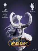 бюст Иллидан Illidan из игры WoW World of Warcraft под покрас 9.5 см
